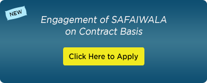 Engagement of SAFAIWALA on Contract Basis