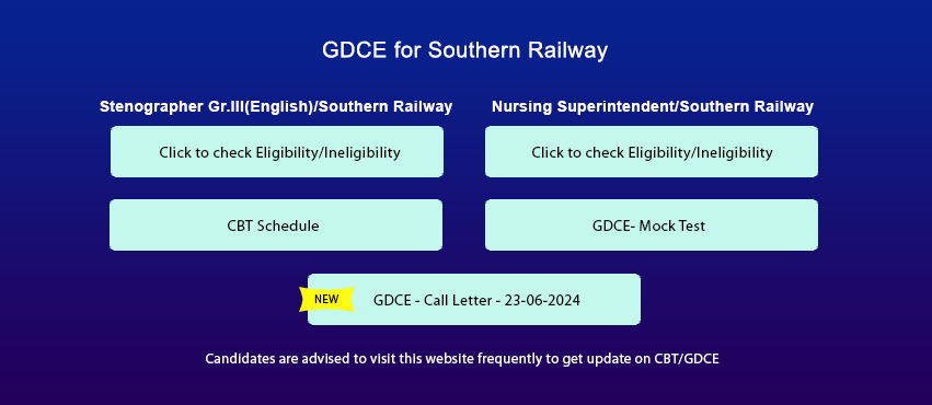 GDCE Southern Railway & ICF
